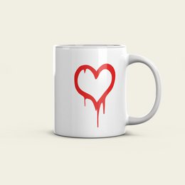 Banksy Keramikkrus 325ml - Kærlighedsrotte
