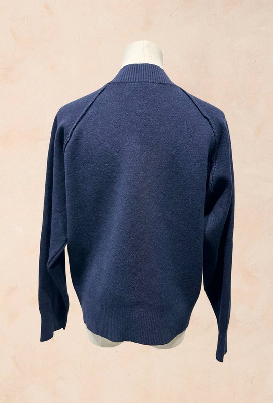 Jersey punto canalé manga larga cuello pico - Viscosa - 1336