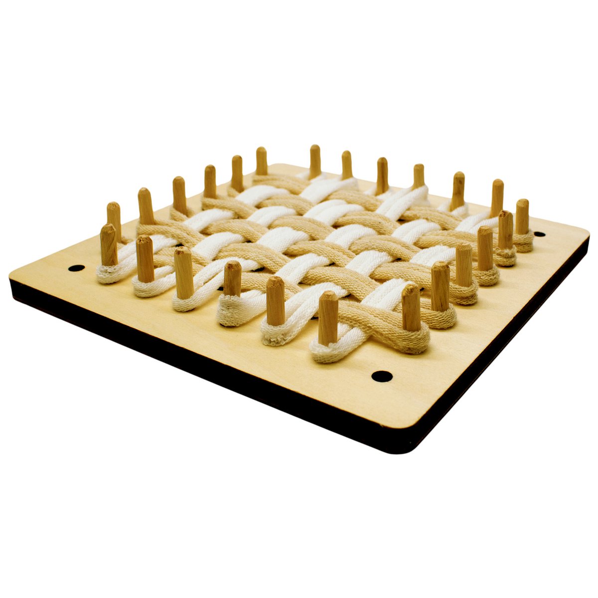 GEOPLAN & WEBWEBSTUHL - 2 IN 1 -
18 x 18 cm – 1 Stück – 1 Farbe