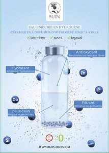 Hydrogen ceramic balls: moisturizing and antioxidant water