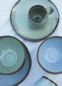 Evora Dinner plate green  x 6 