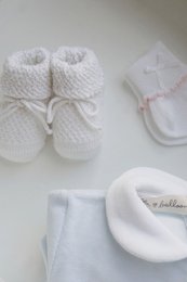 Newborn støvletter - cremet hvid
