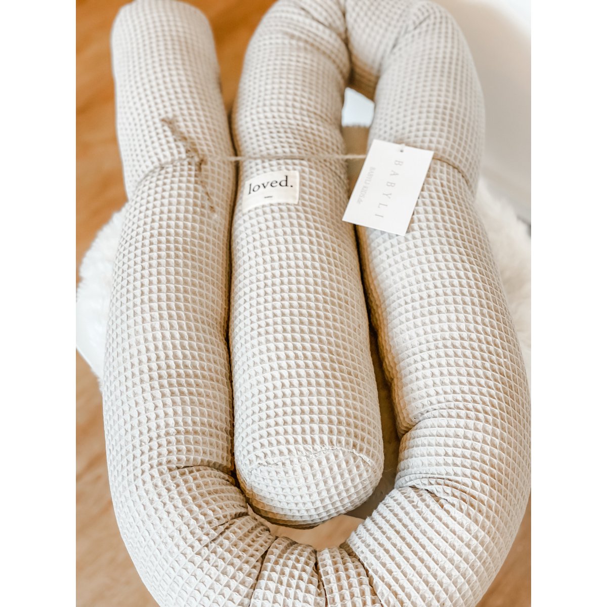 Cama cama serpiente borde arena waffle lpique