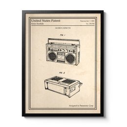 Affiche brevet Ghetto Blaster