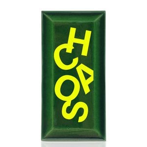 Metro tegel "chaos" groen/neon geel