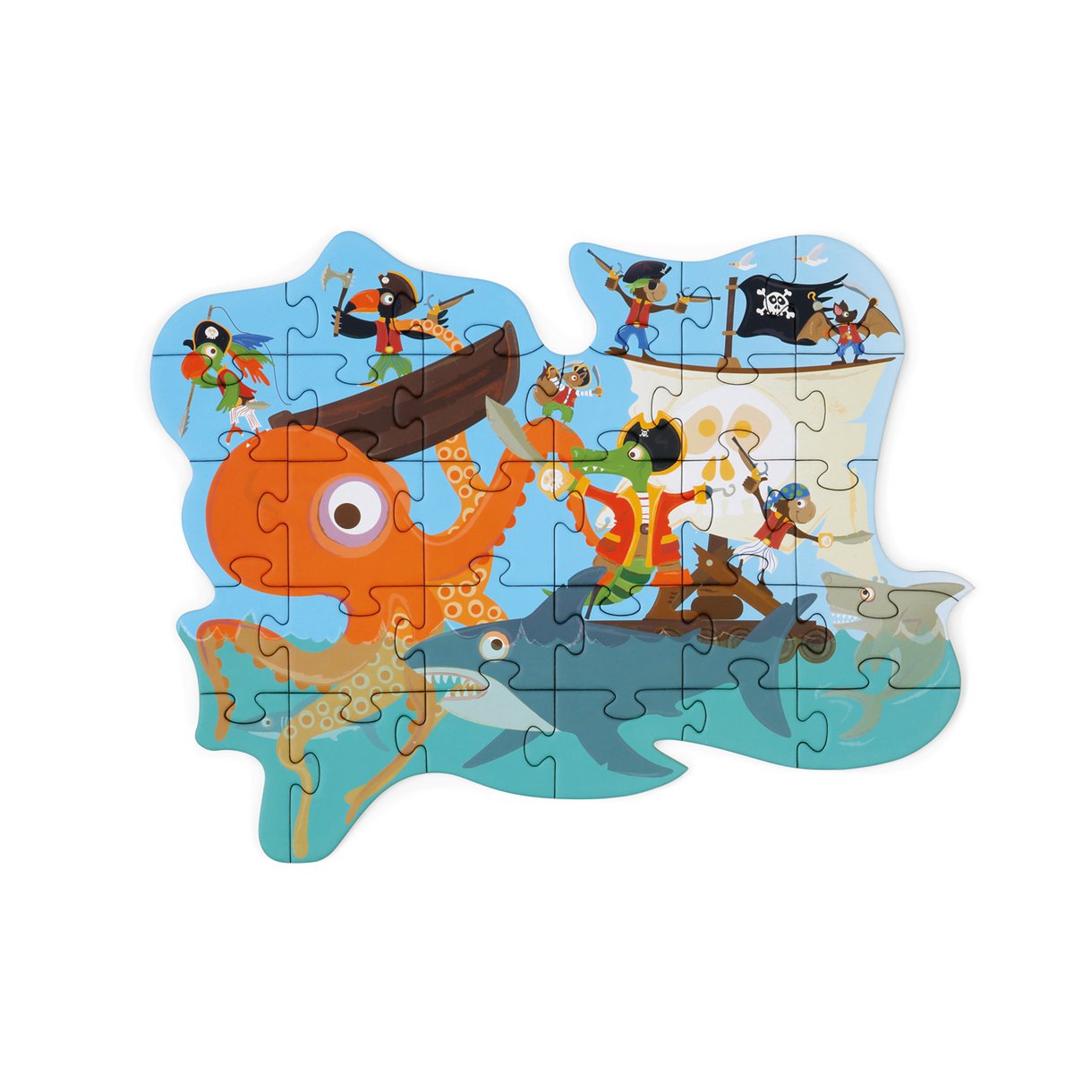 Contour Puzzel - Piraat