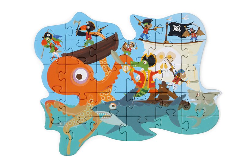 Contour Puzzel - Piraat
