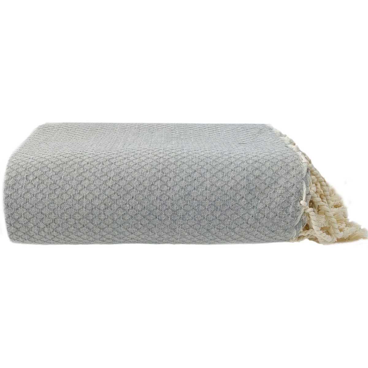 Otomana Fular Grand Plaid - Gris claro - 190x300cm