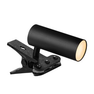 Home Sweet Home - LED-Clips-Röhren-Schreibtischlampe 5W Schwarz - Flexibel