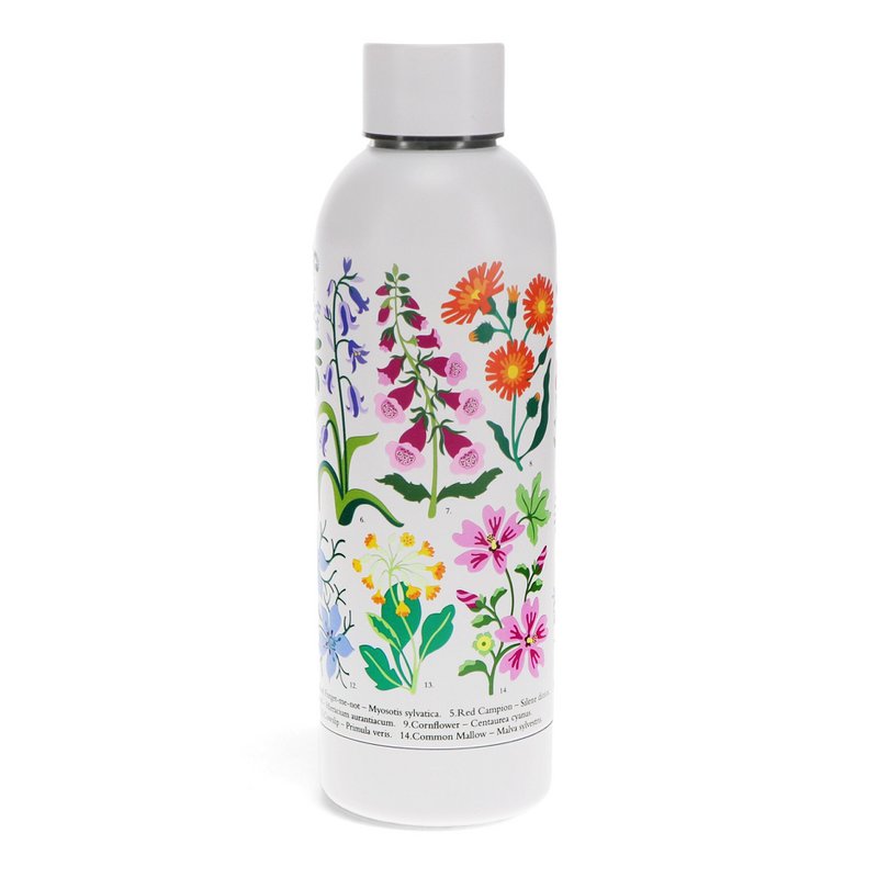 Borraccia in acciaio inox da 500 ml - Fiori di campo