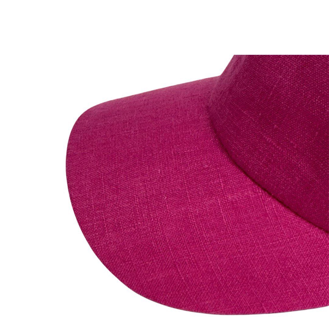 Roze linnen honkbalpet | Zachte minimalistische pet | Verklaringaccent