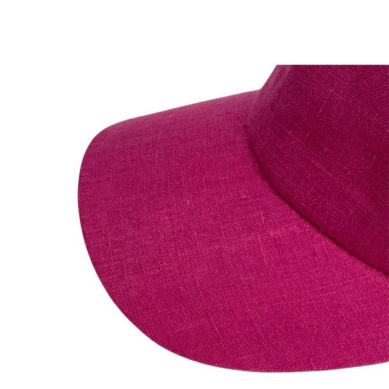 Gorra de béisbol de lino rosa | Gorra minimalista suave | Acento de declaración