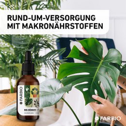 FARBIO® organisk flydende gødning til grønne planter | Vigtige næringsstoffer til dine planter