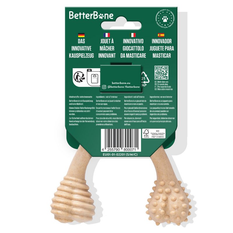 Betterbone Cubes - Small Medium Classic (sans nylon, CO2 fabriqué neutre en Europe)