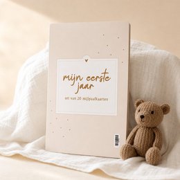 Fyllbooks Milestone cards set Baby - Beige