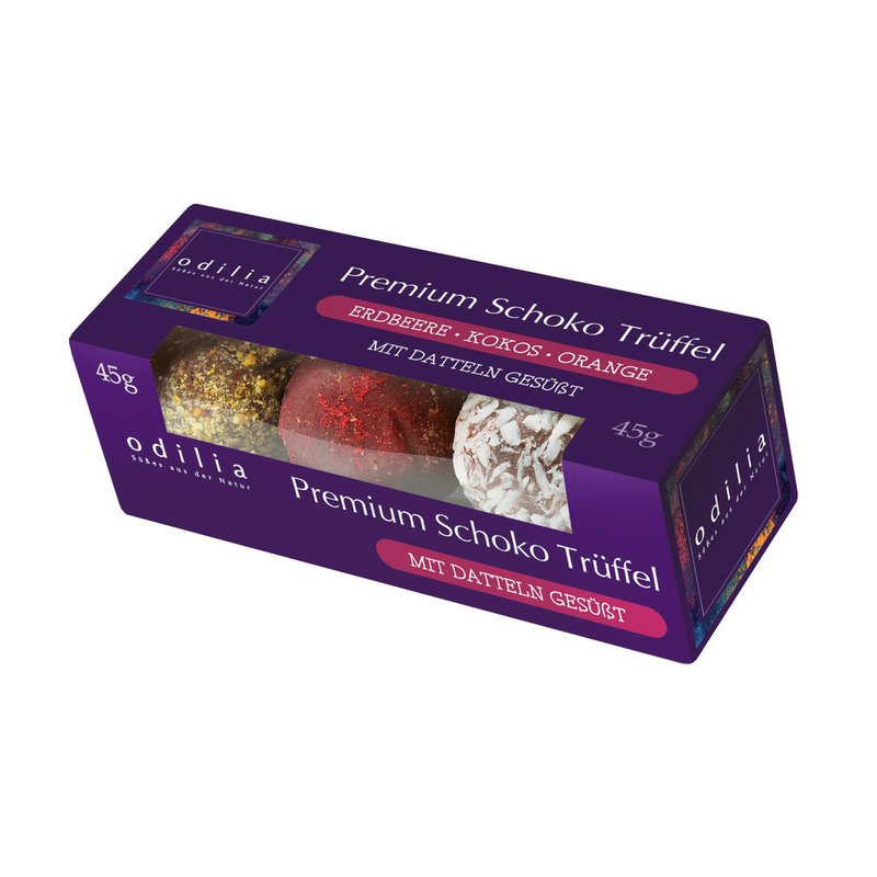 Premium organic chocolate truffles 45g