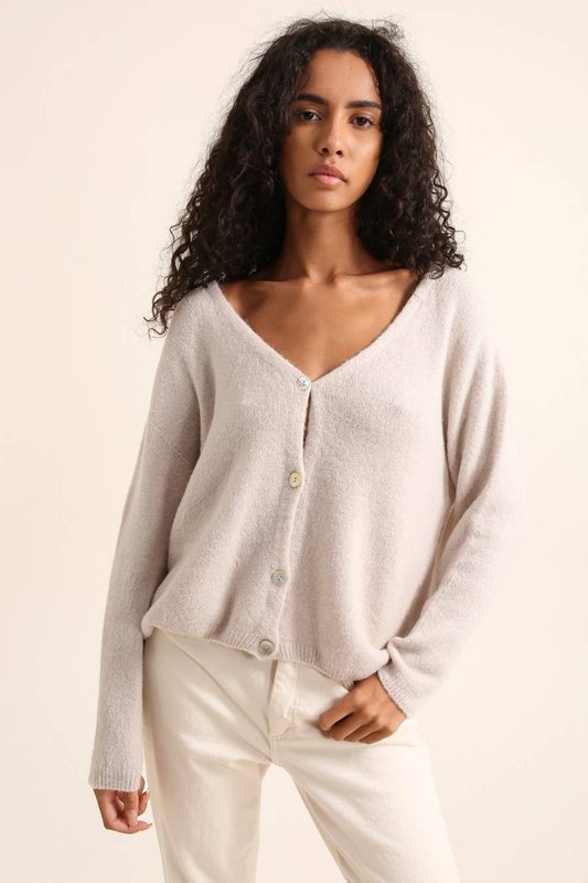 Gilet cardigan col V RÉF. 1026