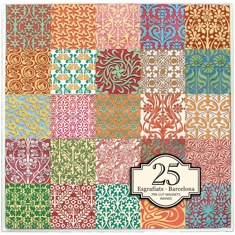 25 aimants Sgrafitto
