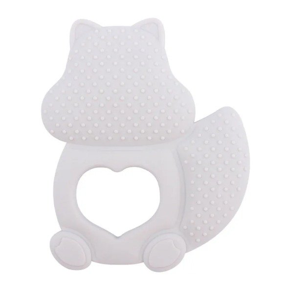 Baby Silicone Teether | Squirrel | CREAM