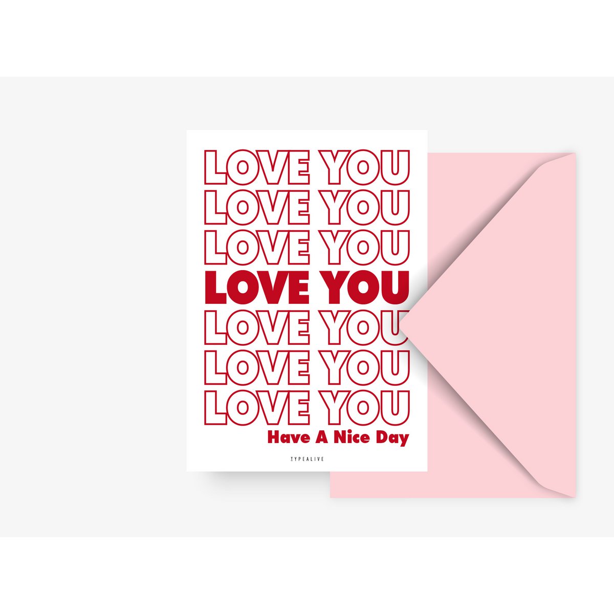 Postkarte / Love You