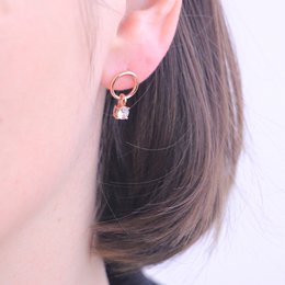 Orecchini Octavia - Oro rosa e cristallo