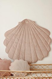 Tapis Coquillage Velours « Rose Poudré »