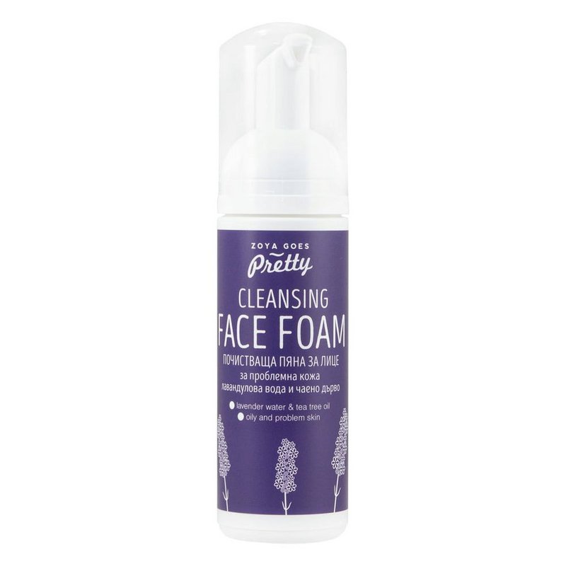 Schiuma detergente viso Lavanda e Tea Tree