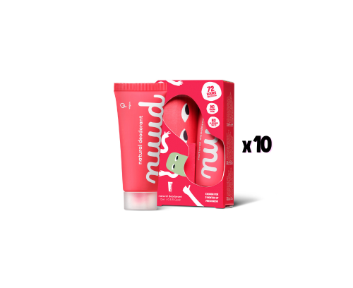 Desodorante vegano - Starter Pack Rojo (x10)