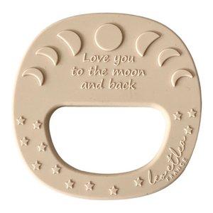 Moon Teether, leo and lea, Teething Rattle, 4 different colors