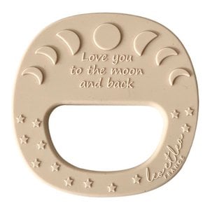 Moon Teether, leo and lea, Teething Rattle, 4 different colors