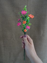 Bouquet Rose/Orange Vert