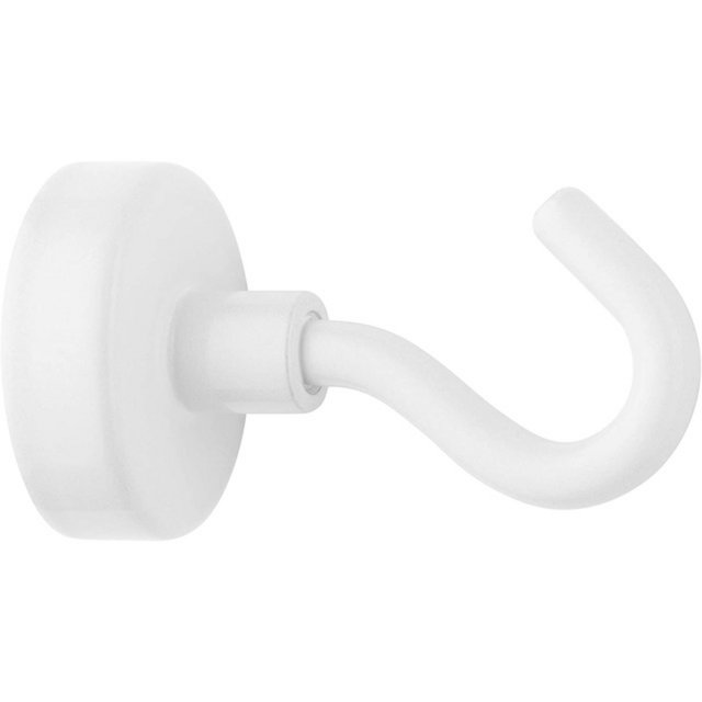 Magneet Westcott met haak 25mm wit. Trekkracht +/- 15kg