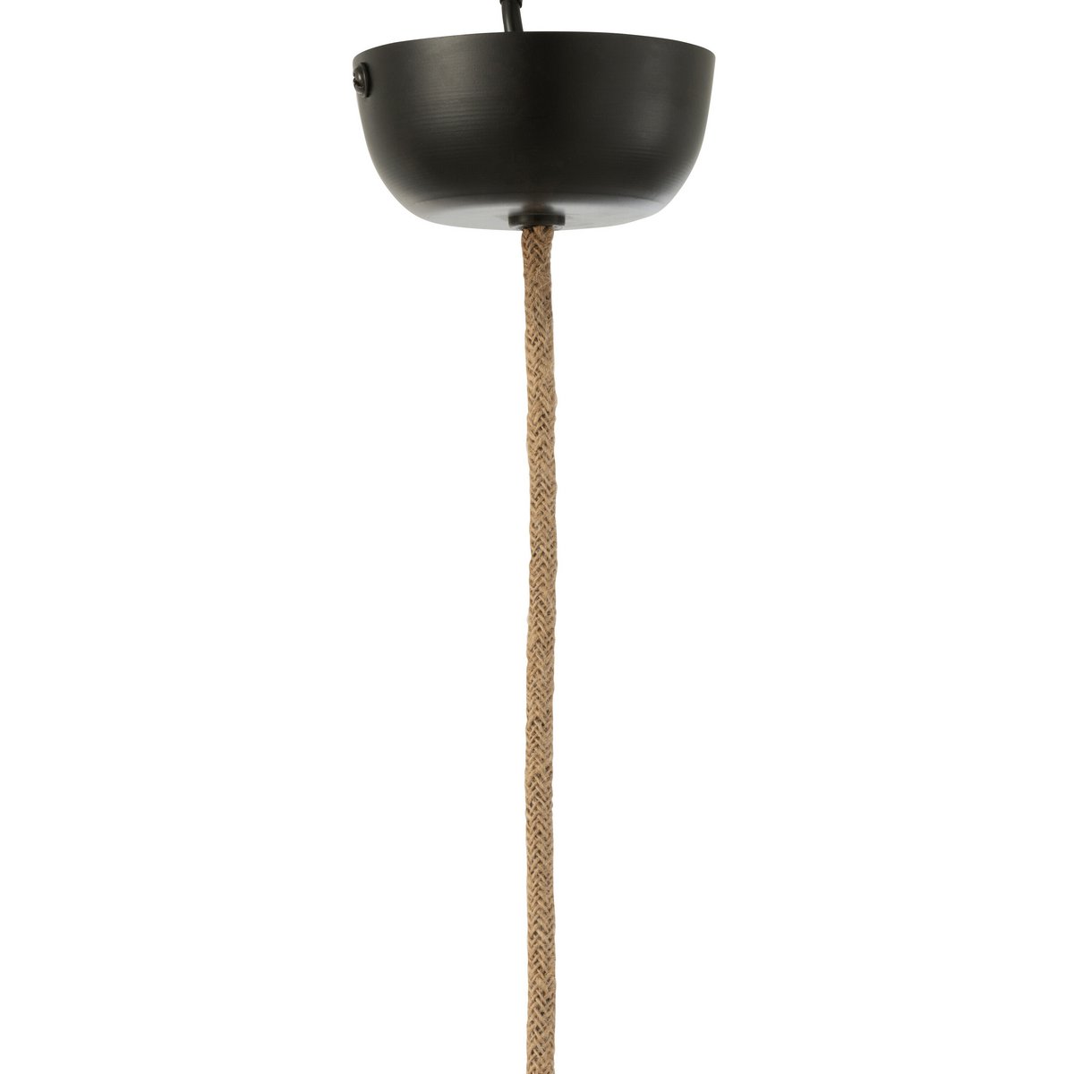 J-Line hanglamp Bol Bananenbladeren - jute - naturel - large