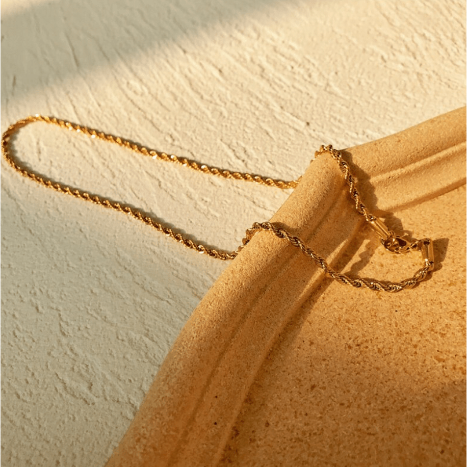 Agamemnon - 3mm Gold Rope Chain