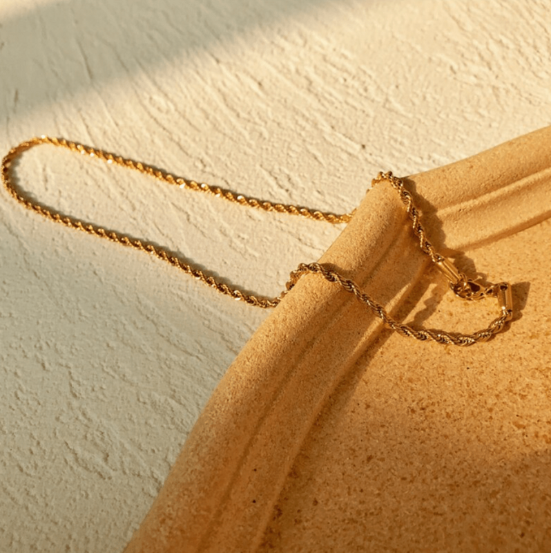 Agamemnon - 3mm Gold Rope Chain