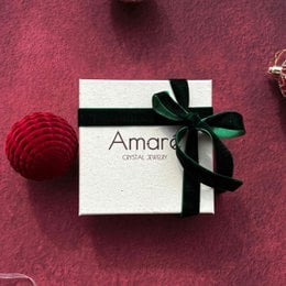Caja de regalo de cristal de ágata roja luz