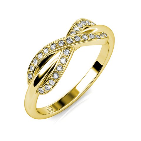 Trist-Ring – Gold und Kristall