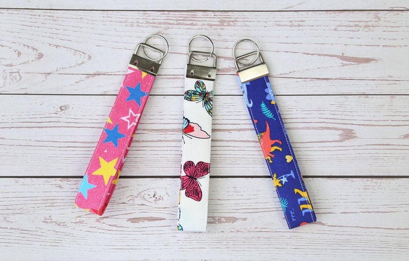 Key Fobs Wristlet, Handmade Key Fobs, Fabric Key Chain, Key Fob, Key Wristlet, Gift for Women, Gift for Men, Key Grip, Key Holder