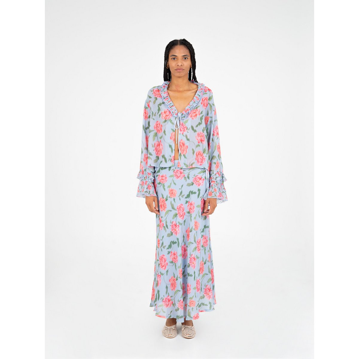 Floralis Floral Print Top