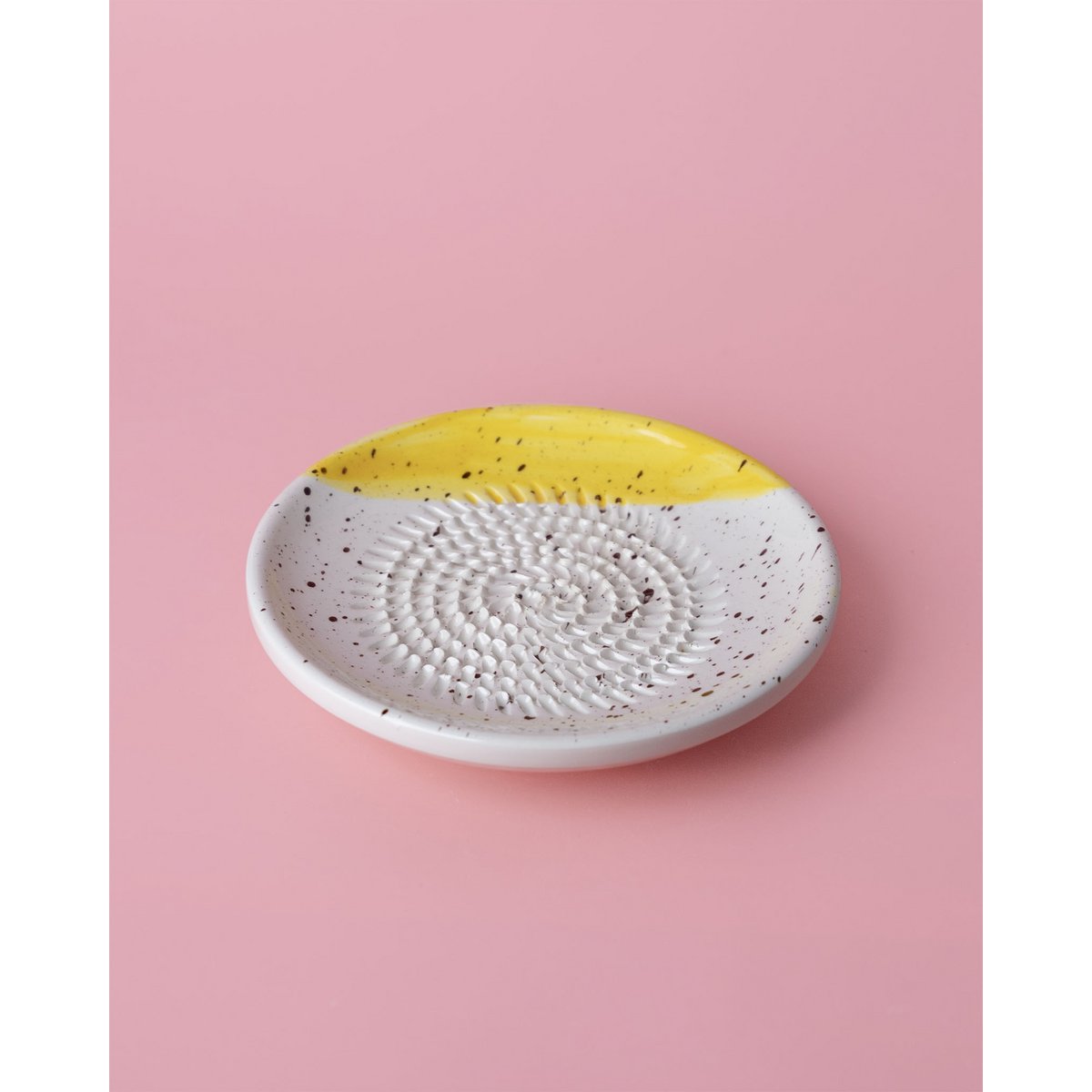 Ceramic Plate SMALL Food Grater / Cinnamon