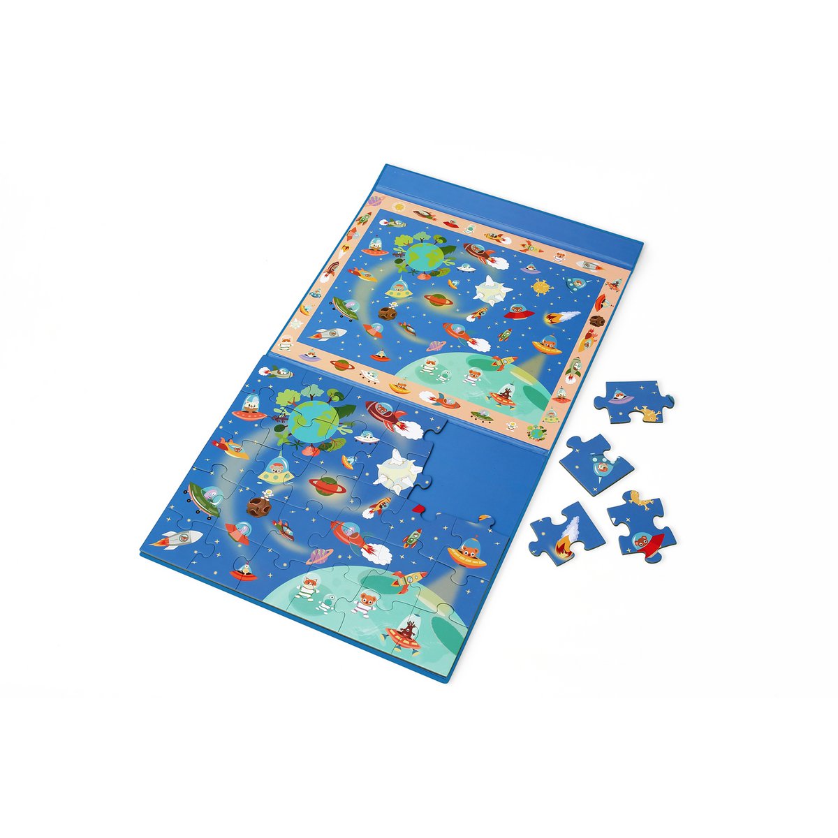 2 In 1 Magnetische Puzzel - Ontdekkingsspel - Ruimte