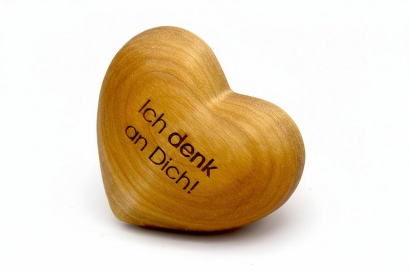 Gracias corazón de madera ¡Estoy pensando en ti!