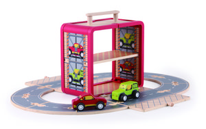 Car Circuit Case - Imitation Game - 3+ Wooden Toy