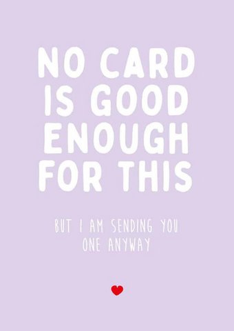 No card is good enough