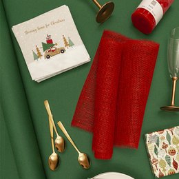 Lunch-Servietten rijden naar huis voor Kerstmis