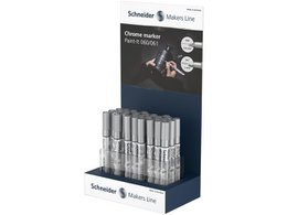 Rotulador cromado Schneider Paint-It 060/061 disp. 30. 0,8 y 2 mm