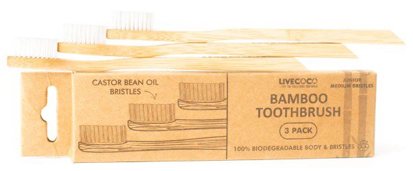 Brosse à dents en bambou (poils d'huile de ricin pour enfants)