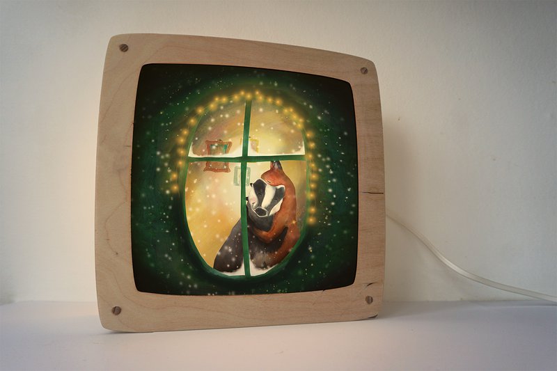 Ventana de invierno de placa con abrazo