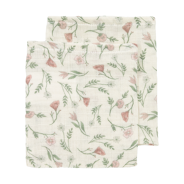 Hydrophile Tücher, vorgewaschen, Blume, mehrfarbig, 120 x 120 cm – 2er-Pack