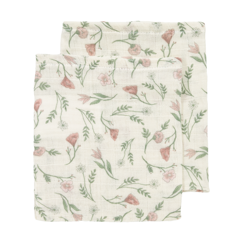 Hydrophile Tücher, vorgewaschen, Blume, mehrfarbig, 120 x 120 cm – 2er-Pack